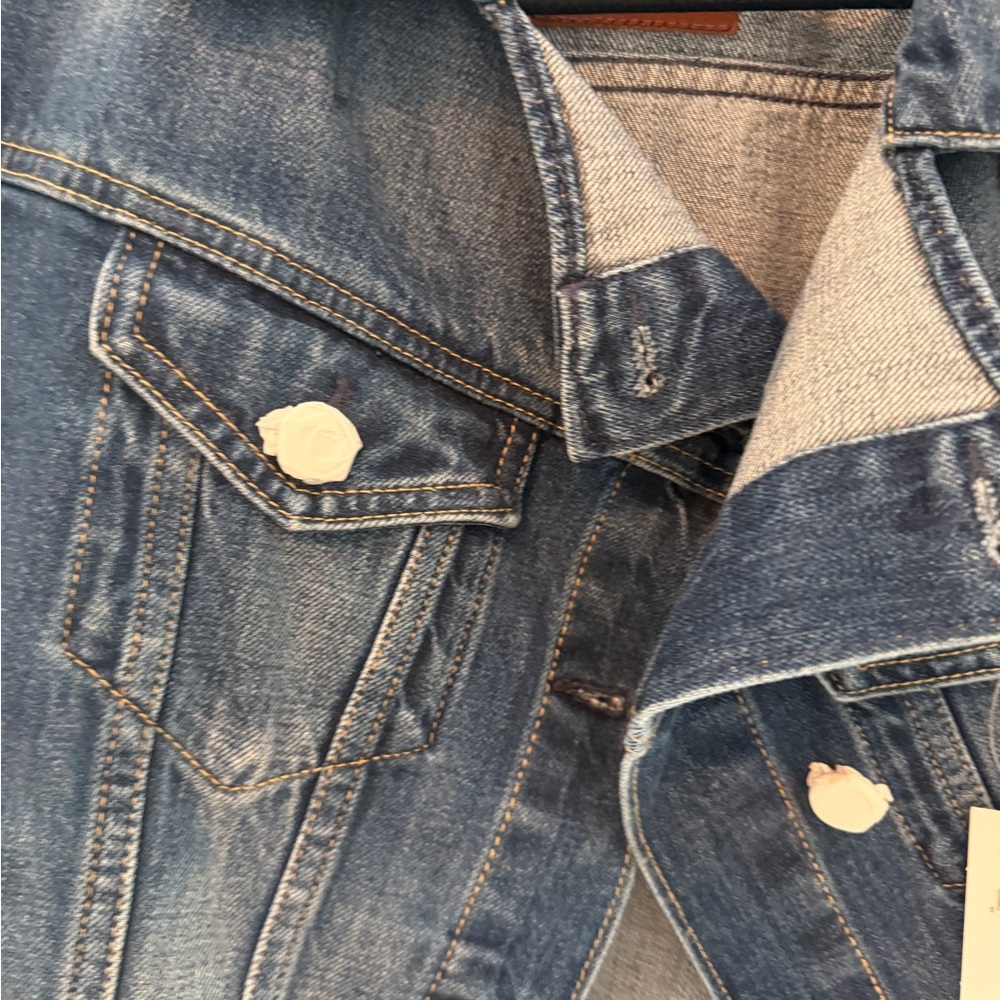 NWT Cult GAIA x GapDark Wash Denim Jacket - Picture 4 of 7